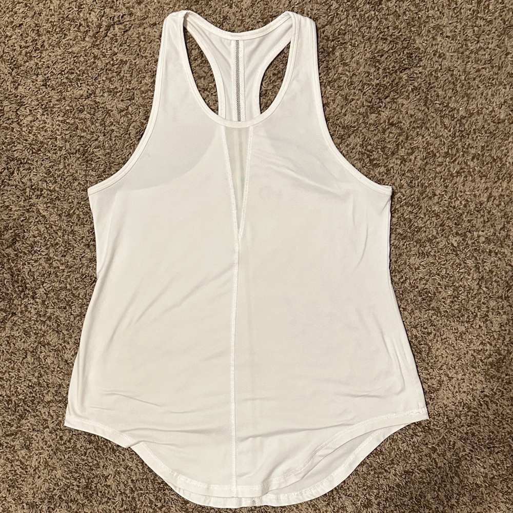 🌙 Zyia White Racerback Tank Top